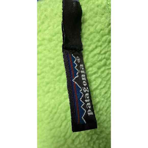 Vintage Patagonia Lime Green Fleece 1/4 Zip Large Made In USA Size XS - Picture 5 of 5